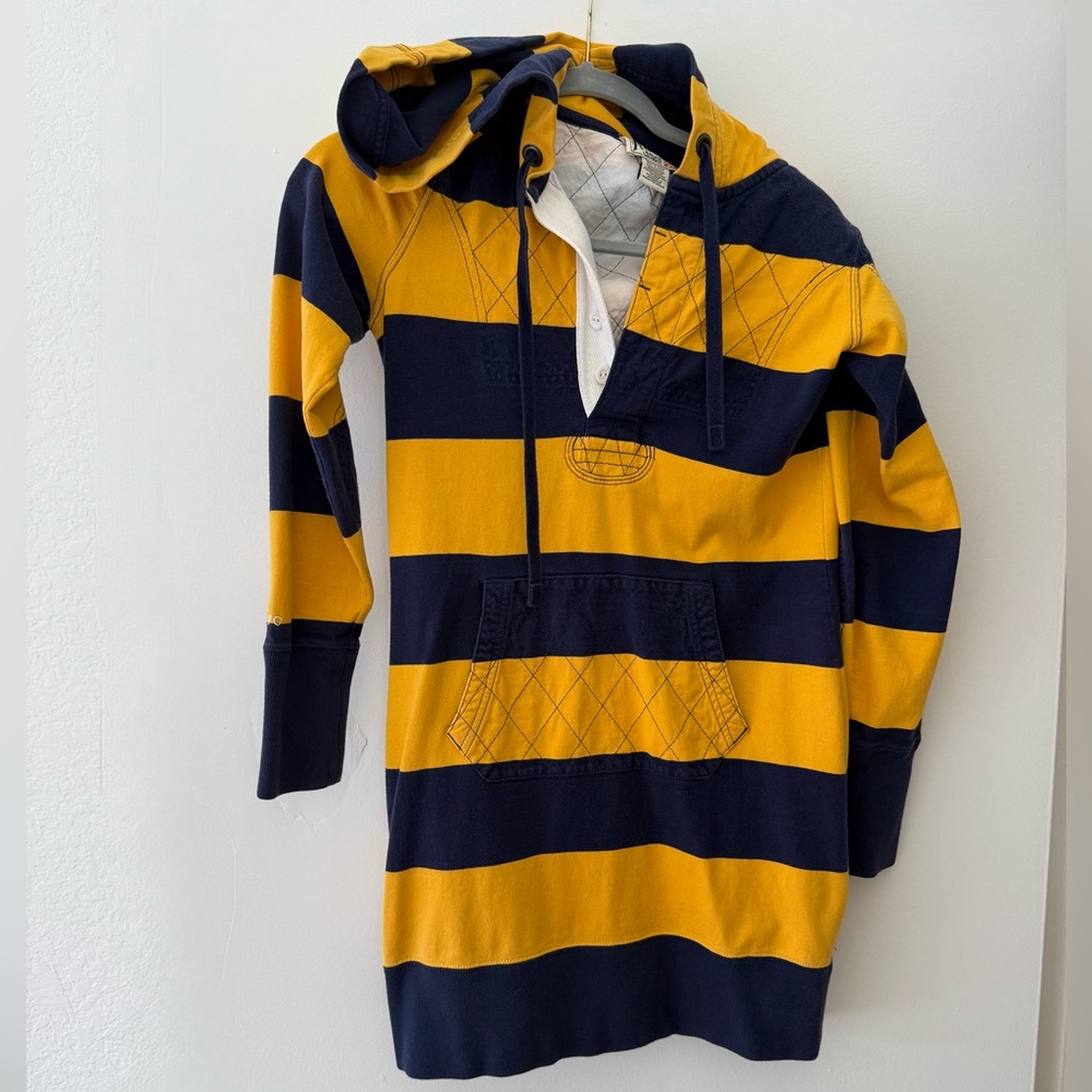 Rugby Ralph Lauren Yellow and Black Striped Mini Dress